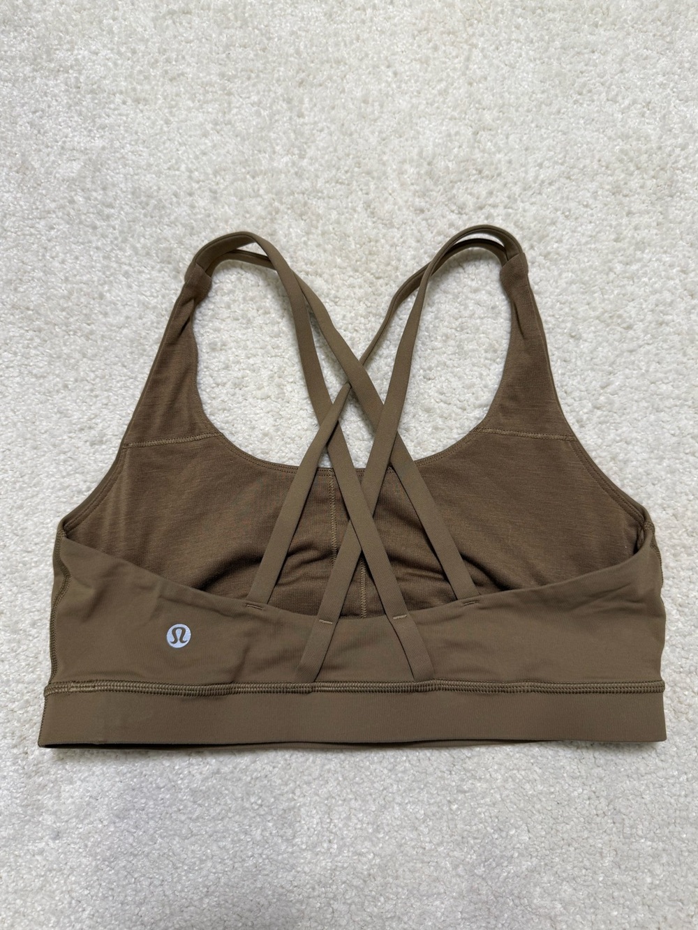 Lululemon Energy Sports Bra *Medium Support, B-D Cups Tan Size 8 - Picture 3 of 4